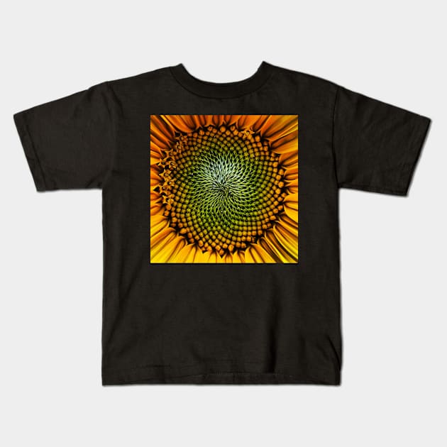 Sunflower Kids T-Shirt by CyriocosmusE